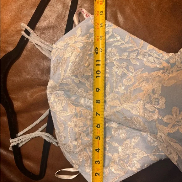 JJs House Light Blue and White Prom Dress - Picture 4 of 4